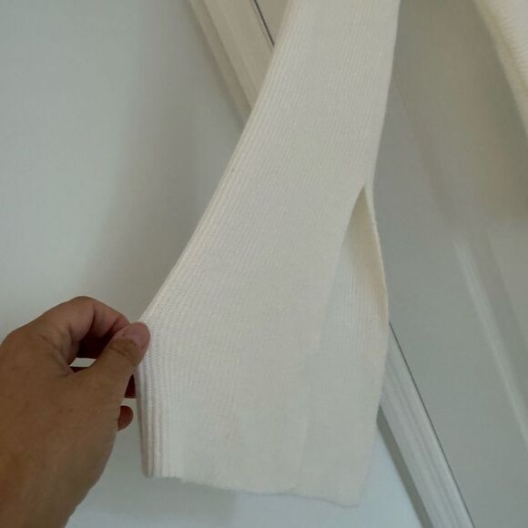 RAMY BROOK Cream Crew Neck Sweater with Smooth Knit - Picture 3 of 5